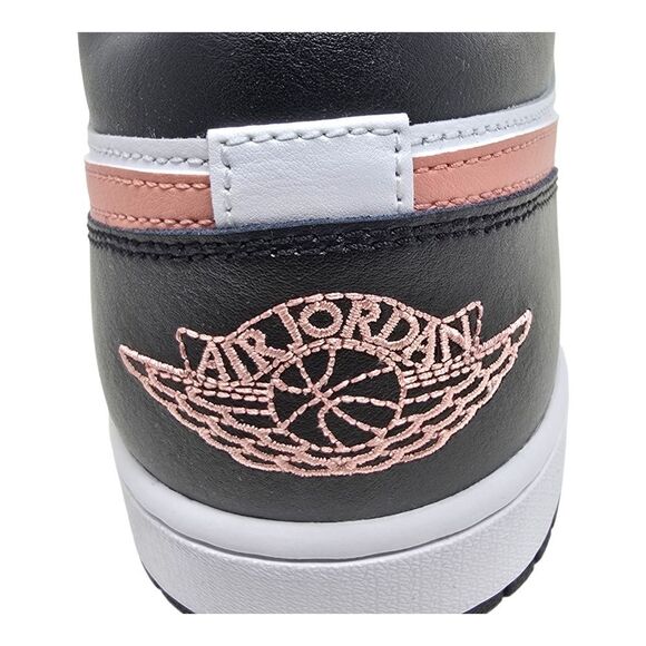 Nike Air Jordan 1 Low White Black Rust Pink 553558-165 Sneakers Men's Size 11.5 - Picture 2 of 9